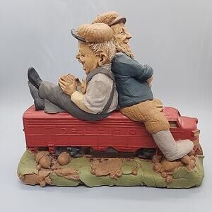 1992 Tom Clark Gnome SUPER CHIEF Train Woodspirit Hobo Railroad Cairn Studio